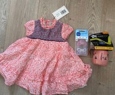 Mamas &papas dress, soothers and cup