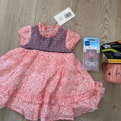 Mamas &papas dress, soothers and cup