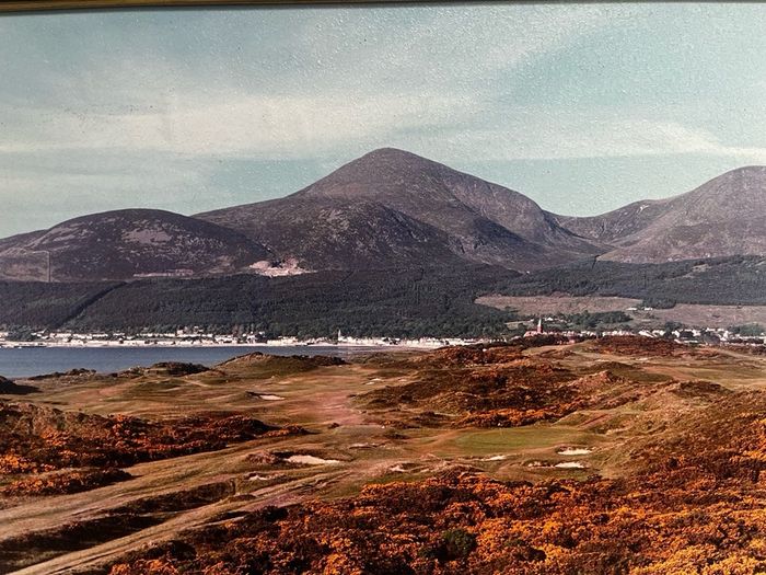 Royal County Down Golf Course & Mourne Mountains Large Framed Print