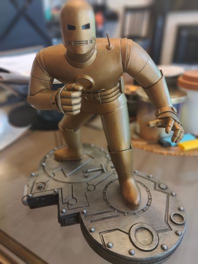 The Original Iron Man Gold Version 26.5cm Painted Statue Randy Bowen Marvel 495/2000