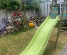 swing set with slide