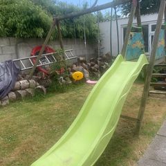 swing set with slide