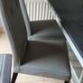 Italian leather kitchen chairs, table Image 5