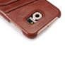 S6 Vintage Leather Back Cover With Card Slots Image 3
