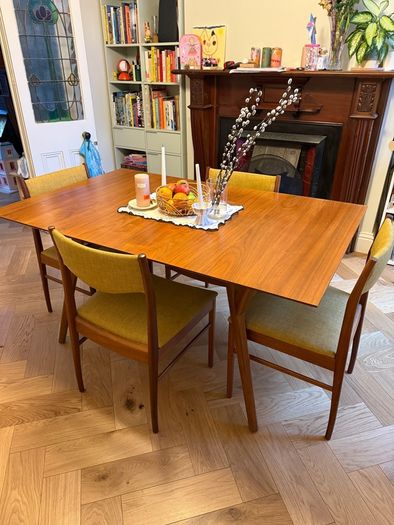 West Elm extendable dining table - mid-century