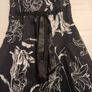 beautiful black floral halter neck dress Image 7
