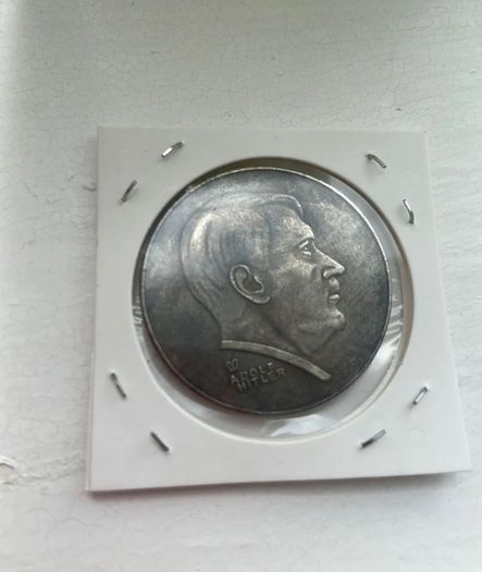Ww2 Mark German Coin  Hitler Luftwaffe Swastika Nazi Warplane  Reichsmark