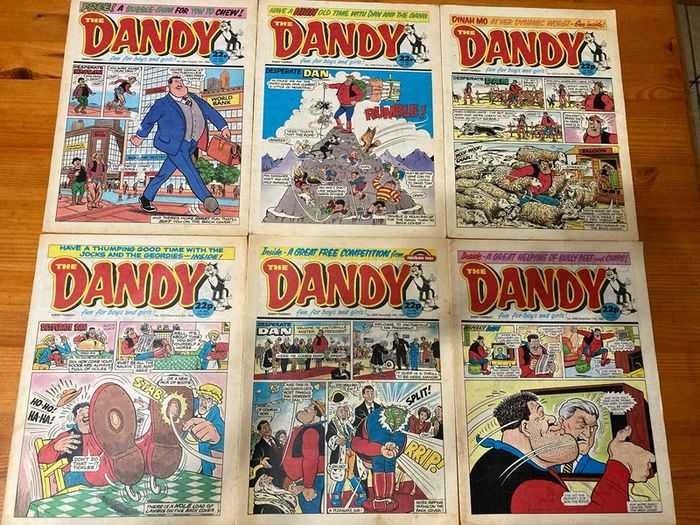 Comics: 'The Dandy' 1988,1989 and 1990 (36 comics)