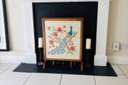 Vintage fire screen. Converts to coffee table