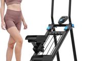 Stair Stepper Foldable Stairmaster Machine for Home Gym Workout, 160kg Load-Bearing Capacity Cardio Stair Climber with Low Noise
