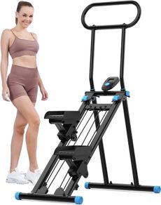 Stair Stepper Foldable Stairmaster Machine for Home Gym Workout, 160kg Load-Bearing Capacity Cardio Stair Climber with Low Noise