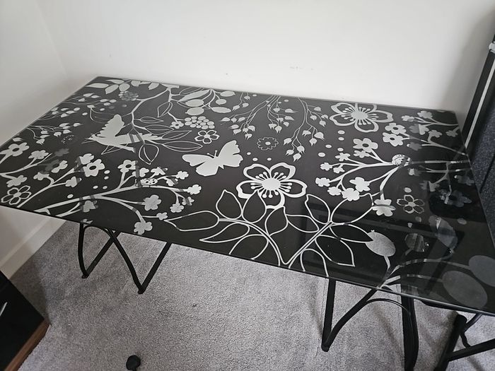 glass table