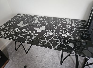 glass table