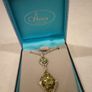 silver Peridot drop costume pendant necklace Image 4