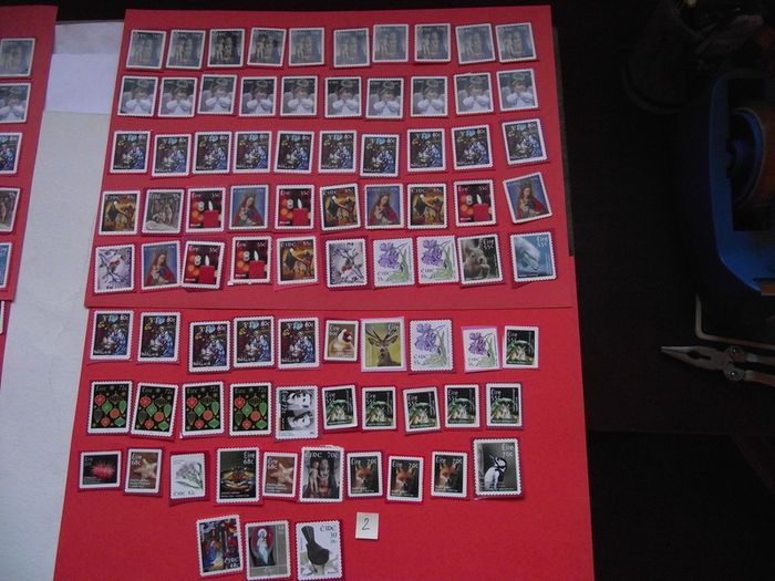 A Collection of Irish Stamps. Unfranked. 55 euros in face value