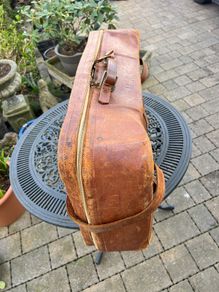 old leather suitcase