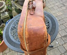 old leather suitcase