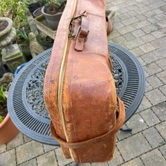 old leather suitcase