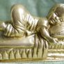 Vintage Brass Sleeping Child 5" x 3" x 2,5" Image 5