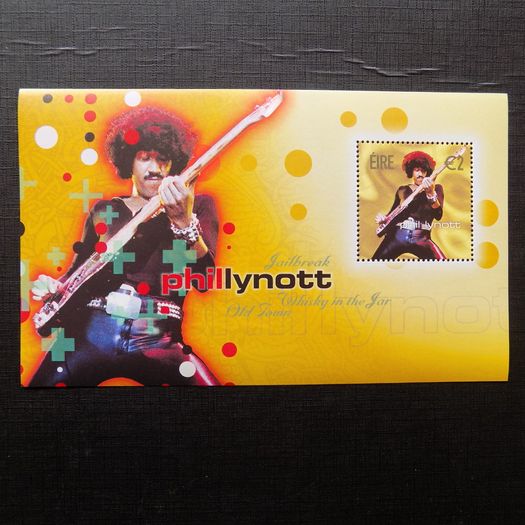 2002 Rock Legends.Phil Lynott.Miniature Stamp Sheet.Mint Never Hinged.