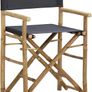 2 pcs Folding Director's Chairs Outdoor Furniture Outdoor Seating Garden Patio Furniture Folding Chairs Dark Grey Bamboo and Fabric Image 6