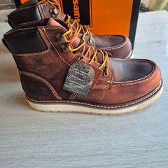Leather Moc Toe  Boots,  UK 10.5 EU 45.5