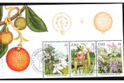 1995 Ireland Bicentenary of National Botanic Gardens, Glasnevin Stamp Booklet Pane  with First Day of Issue Cancel. (Hibernian HP80)