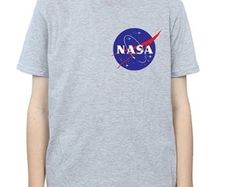 NASA Boy's Youth T-Shirt - Grey - Youth Size L