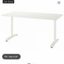 Desk - White - Ikea Bekant - 160cm X 80 Image 3