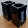 Vintage Set of Black Marble Pen/Pencil Holders Image 3