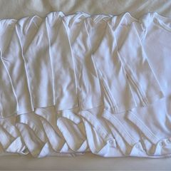 8 long sleeved vests 6-9 months