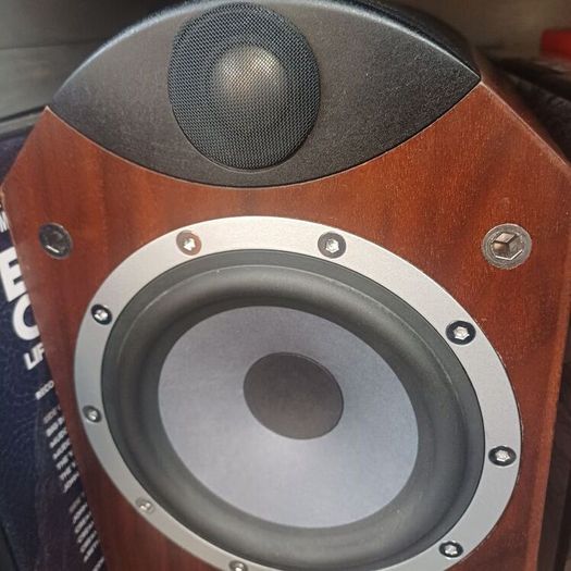 Tannoy  Flagship Dimension Range Eyris one speakers solid walnut absolute stunning looking and sound to match
