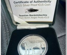 Ireland - Irish Animals Silver Proof 3 x Coins - Horse - Salmon - Hound