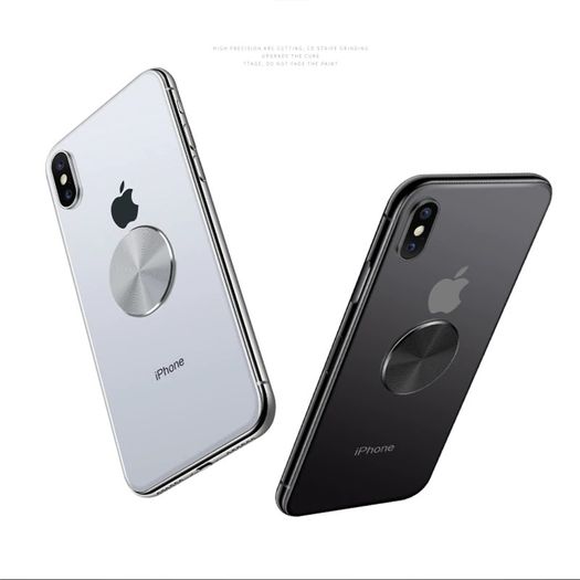Magnetic Phone Holder Metal Plate Silver Adhesive Disc 33mm