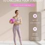 Pilates Ring Set  Premium14 inchMagic Circle with Dual Padded Handles Includes Pilates Mini Ball  Highly Elastic Resistance Bands Workout Guide & Bag Image 3