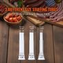 Manual Sausage Stuffer, 2 L / 5 LBS Vertical Sausage Machine with G-type Clamp, Food-Grade 304 Stainless Steel Barrel with 2 Stuffing Tubes Image 2