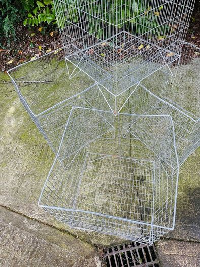 4 Xtra Large Wire Baskets For Shop Display Or Great For Timber Logs Storage Drying