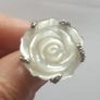 Mother of Pearl Rose Ring Image 5