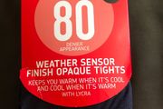 Pennys girls navy 80 denier tights size small