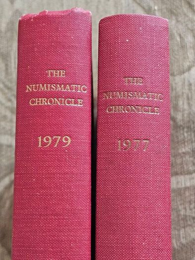 The Numismatic Chronicle  X 2 1977 & 1979. Both First Edition Hardback In Good Condition   See Photos For Same.