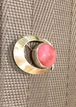 Vintage Silver Brooch 925