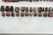 40 vintage printing stamps