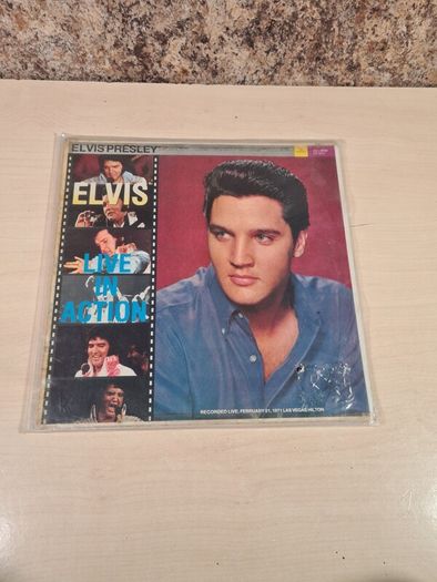 Elvis Presley Live In Action Vinyl Record Lp Holland  Nugget