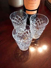 Set of 3 Waterford Crystal Whiskey Glasses