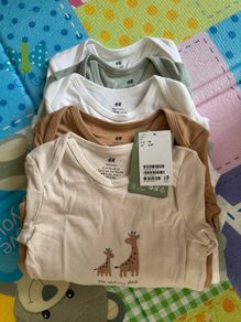 Baby bodysuits 5 pack H&M New long sleeve