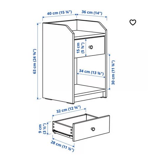 Bedside locker