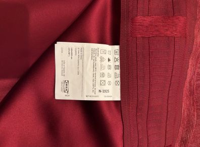 VILBORG Ikea darkening curtains RED