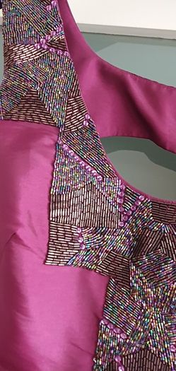 PIED A TERRE magenta embellished Sz 10