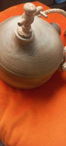 Antique French vinegar bottle beautiful  original conditioner stoneware