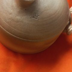 Antique French vinegar bottle beautiful  original conditioner stoneware